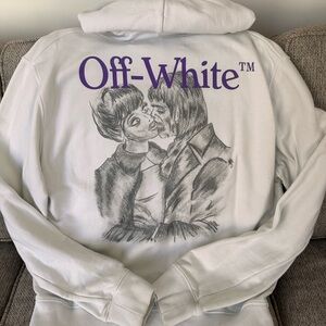 RARE Off-White “Pencil Kiss” graphic hoodie by Virgil Abloh